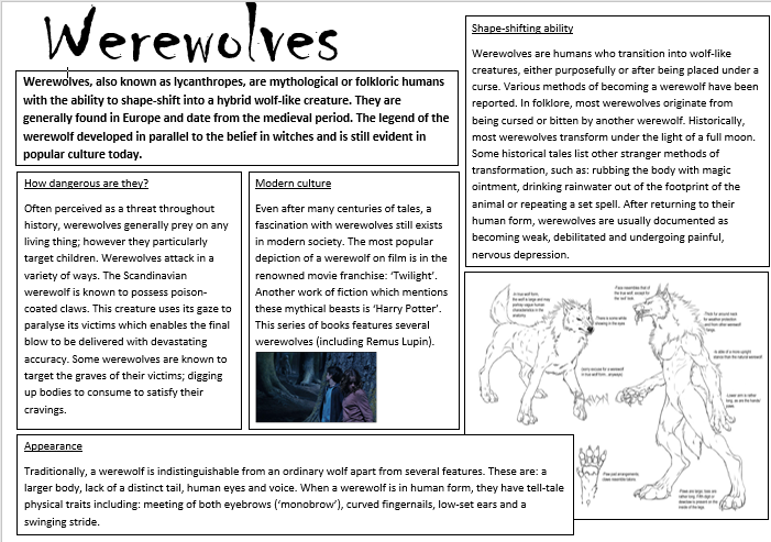 Here is an example of a non-chronological report